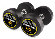 Комплект обрезиненных гантелей 5 пар от 40 до 50 кг HD51D2A-40-50