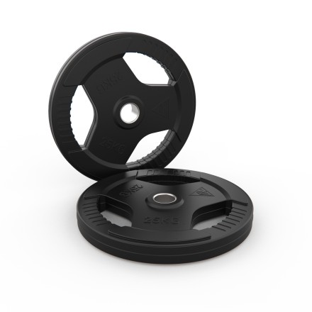 Диск обрезиненный с хватом DFC 25 кг / диаметр 51 мм