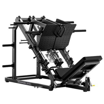 Жим ногами под углом 45 градусов с независимыми платформами BRONZE GYM RAVE RV11