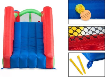 Надувной батут FreeTime Непоседа с горкой PJ-78320A