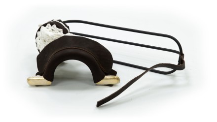 Комплект луз с выкатом RU-01, скоба - латунь (лен, кожа)