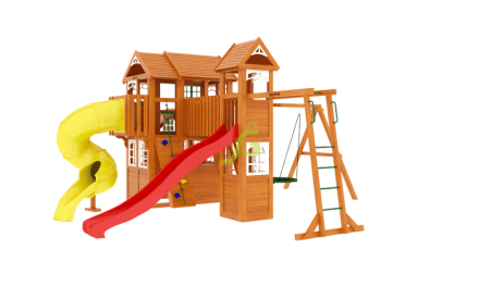 Детская площадка Клубный домик Макси с трубой Luxe