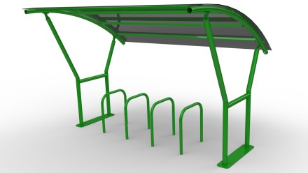 Велопарковка с навесом "Сити"