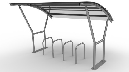 Велопарковка с навесом "Сити"