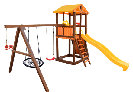 Игровой комплекс Perfetto Sport «Pitigliano-5» с качелями "Паутина"