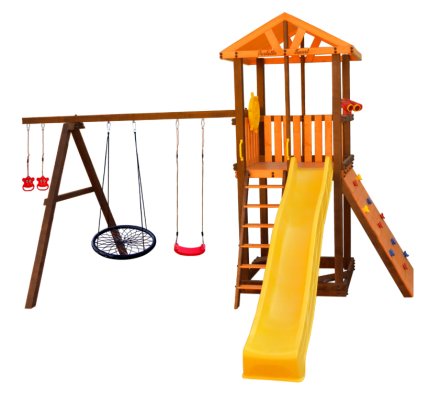 Игровой комплекс Perfetto Sport «Pitigliano-5» с качелями "Паутина"