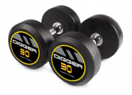 Комплект обрезиненных гантелей 5 пар от 27,5 до 37,5 кг HD51D2A-27,5-37,5