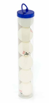 Мячи Dragon Training Platinum 3* New (6 шт, бел.) в тубусе