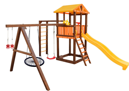 Игровой комплекс Perfetto Sport «Pitigliano-6» с качелями "Паутина"