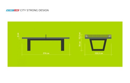 Теннисный стол City STRONG DESIGN Всепогодный Теннисный стол City STRONG DESIGN Всепогодный