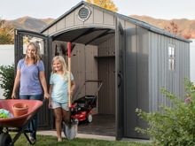 Высокопрочный сарай  WoodLook 8*10 (внутри по полу 6,6 кв.м.)