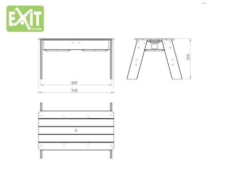 Детская песочница с крышкой для дачи нa выcoких ножкaх Акцент