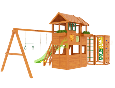Детская площадка Клубный домик 2 с WorkOut