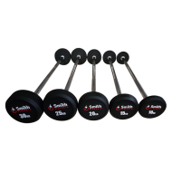 Набор обрезиненных фиксированных штанг Smith DB145-BS 10-30кг с прямой ручкой, шаг 5кг Набор обрезиненных фиксированных штанг Smith DB145-BS 10-30кг с прямой ручкой, шаг 5кг