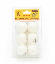 Мячи Dragon Training Platinum 3* New (6 шт, бел.) в блистере Мячи Dragon Training Platinum 3* New (6 шт, бел.) в блистере