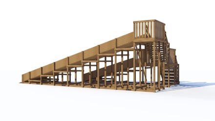 Зимняя горка «SWAN-4» 