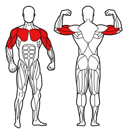 Уличный силовой тренажер для жима от себя УТН-09Г