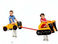 Качалка на пружине KBT бульдозер  и прицеп 