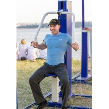 Уличный тренажер - Жим от груди СО-3.1.63.01 Уличный тренажер - Жим от груди СО-3.1.63.01