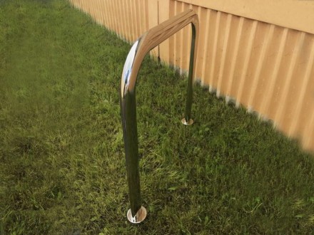 ВП-2ПО Велопарковка Овальная труба (нерж)