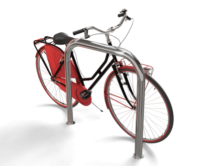 ВП-2ПО Велопарковка Овальная труба (нерж)