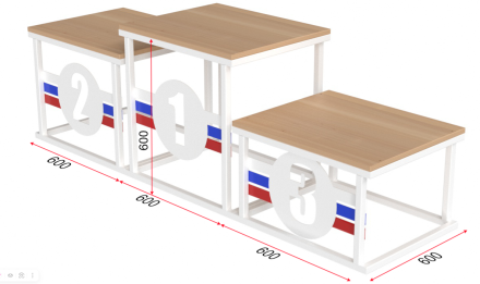 Пьедестал для награждения «Параллель» Пьедестал для награждения «Параллель»