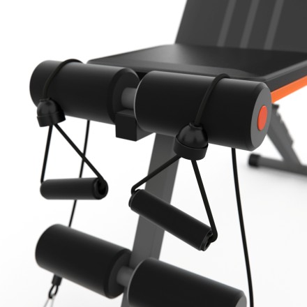 Cкамья силовая универсальная DFC с эспандерами DCH310 Cкамья силовая универсальная DFC с эспандерами DCH310