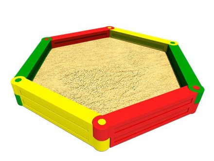 Детская пластиковая песочница «Шестигранник»