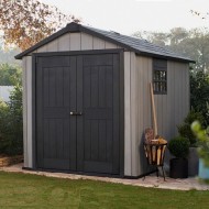 Сарай-хозблок из ДПК Oakland 7,5х9 серый