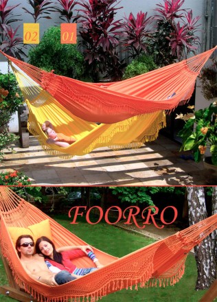 Гамак двухместный FORRO (Бразилия) оранжевый