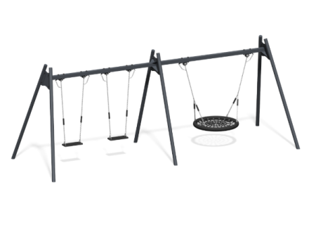 Качели "Лодочка" тройные КЧ-18 Качели "Лодочка" тройные КЧ-18