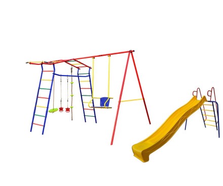 Спортивный комплекс Игромания дачный с горкой КМС-420 (базовый)