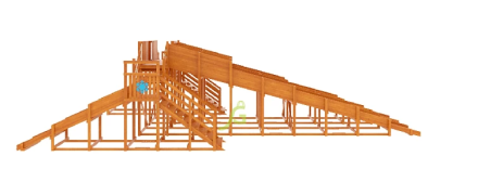 Зимняя горка "IgraGrad Snow Fox", 4 ската