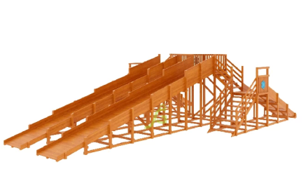 Зимняя горка "IgraGrad Snow Fox", 4 ската