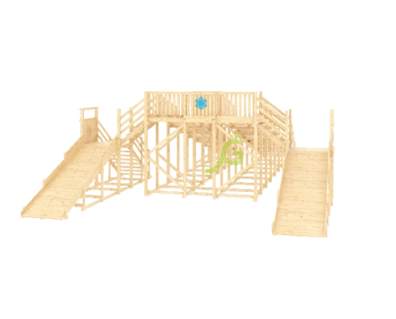 Зимняя горка "IgraGrad Snow Fox", 4 ската