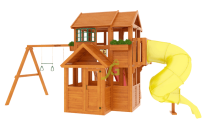 Детская площадка Клубный домик 3 с трубой