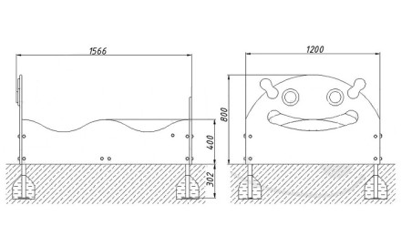 Детская песочница «Гусеничка»