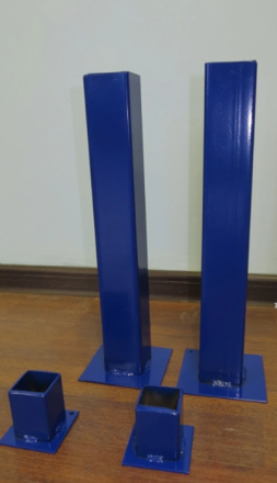 Стойки для бадминтона на стаканах, стационарные (модель АТ259)