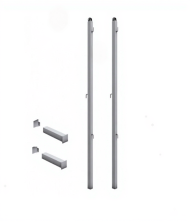 Стойки для бадминтона на стаканах, стационарные (модель АТ259)