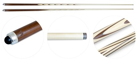 Кий / пирамида 1-pc "Классика" (коричневый граб, граб) 12 запилов Кий / пирамида 1-pc "Классика" (коричневый граб, граб) 12 запилов