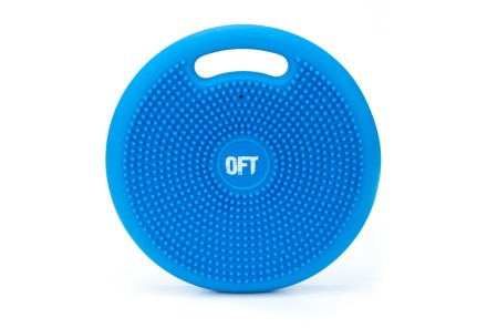 Массажно-балансировочная подушка с ручкой синяя в комплекте с насосом