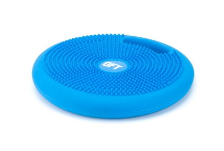 Массажно-балансировочная подушка с ручкой синяя в комплекте с насосом