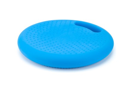Массажно-балансировочная подушка с ручкой синяя в комплекте с насосом