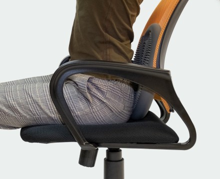 Массажно-балансировочная подушка с ручкой синяя в комплекте с насосом