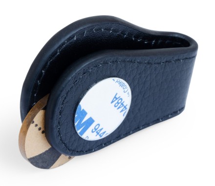 Пенал для мела магнитный "GL" черный (натуральная кожа)