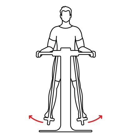 Уличный тренажер 'Двойной шпагат' УТ-02/02