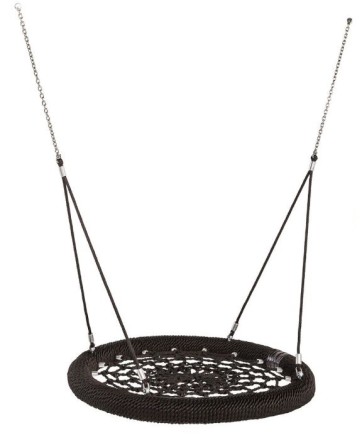 Качели с гнездом круглым/овальным из армированного каната со стойками и креплениями