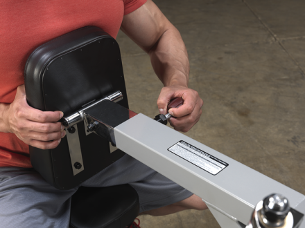 Тяга с упором в грудь Body-Solid LVSR на свободном весе