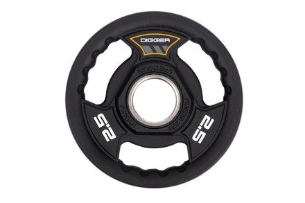 Диск олимпийский полиуретановый 3-х хватовый 2,5кг Hasttings Digger HD51C3A-2,5