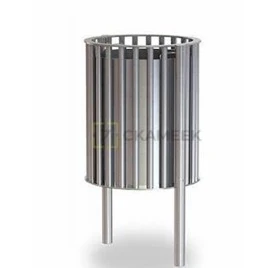 Урна уличная «Палермо» нержавеющая сталь